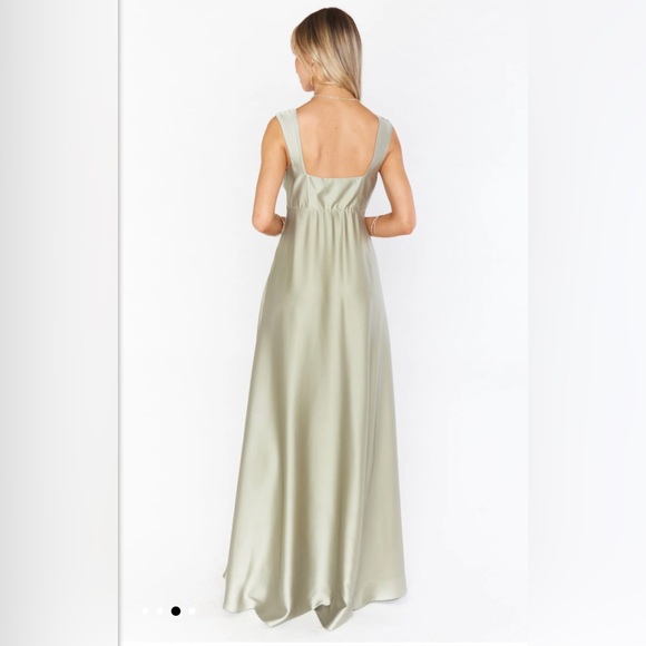 Show Me Your Mumu - Madi Gown Gold Colored Luxe Satin Full Length Medi… - Picture 3 of 12